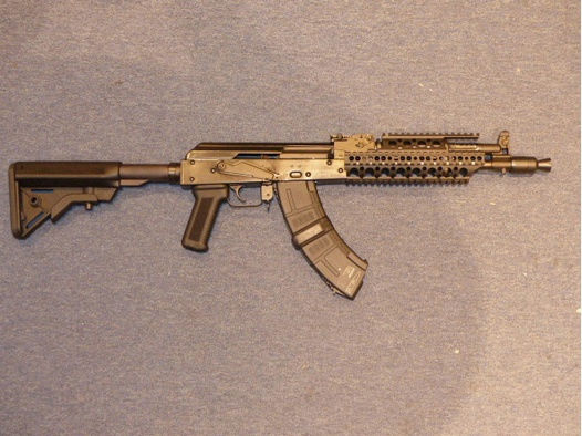 Selbstladebüchse SDM AK-104s Kal.7,62x39 mit Seitlicher ZF Montage-Schiene und Magazinkoppler