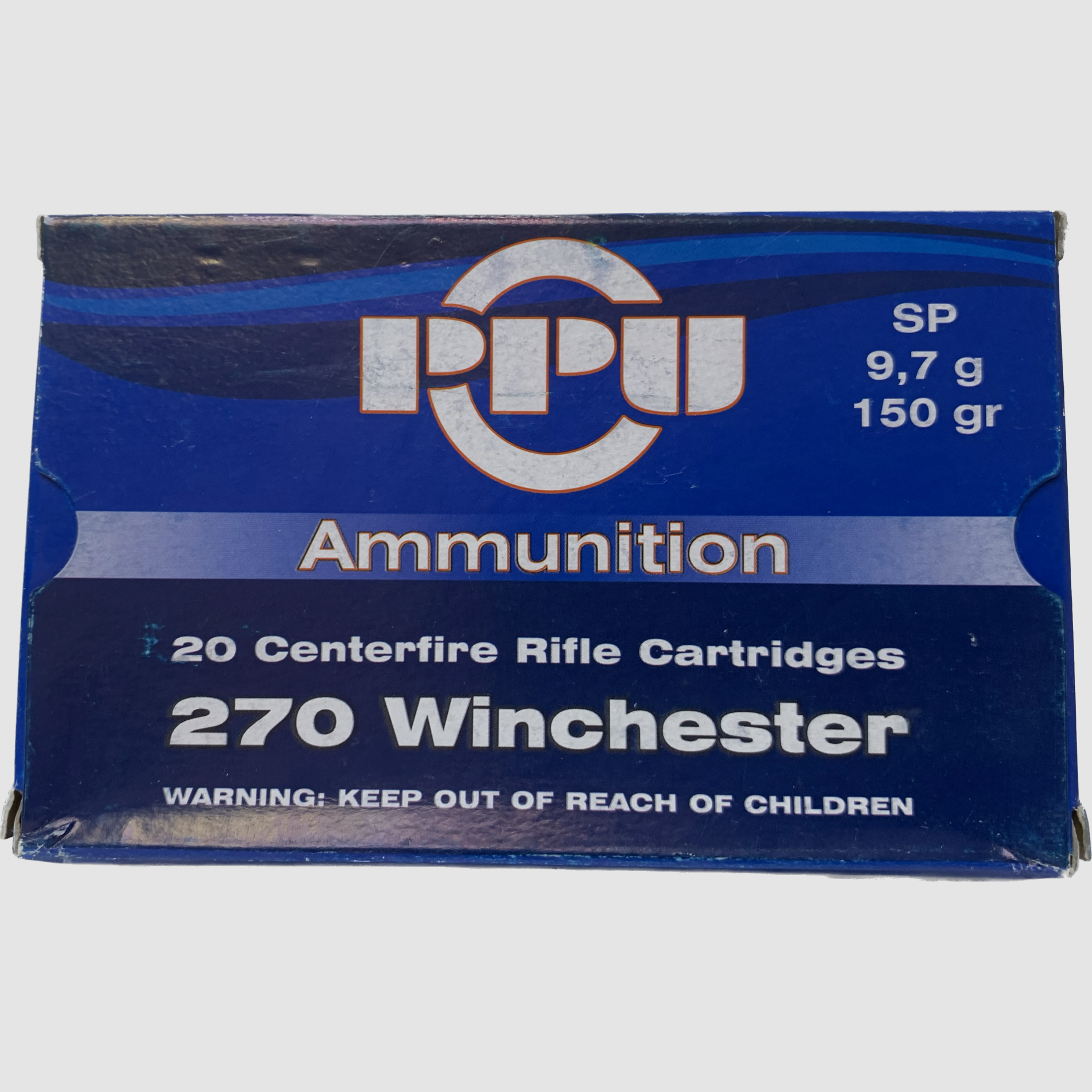 Büchsenpatronen PPU 270 Winchester SP 9,7g,150gr !!!