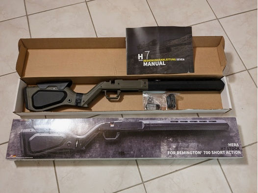 HERA ARMS H7-Schaftsystem mit Klappschaft Remington 700 SA / BERGARA B14 (für .308) - OLIVGRÜN