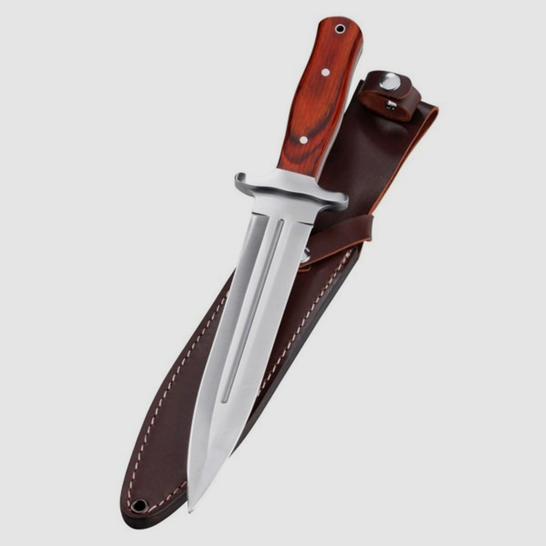 Parforce Boar Hunter-Messer aus rostfreiem 440 A Stahl inkl. Lederscheide NEU