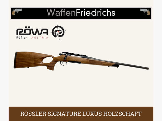 RÖSSLER SIGNATURE LUXUS LOCHSCHAFT mit Handspannung - Purzel-Preis-Wochen - Waffen Friedrichs