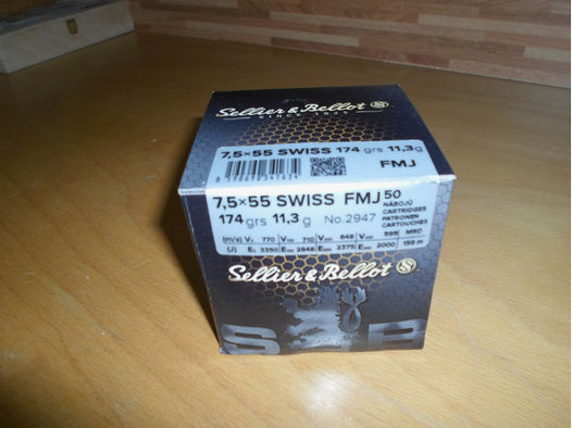 7,5x55   SWISS FMJ   Sellier&Bellot