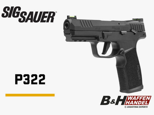 Neuwaffe, auf Lager: SIG Sauer P322 halbautomatische KK Pistole .22lr (.22l.f.b.) Kleinkaliber Fallenjagd etc. 
