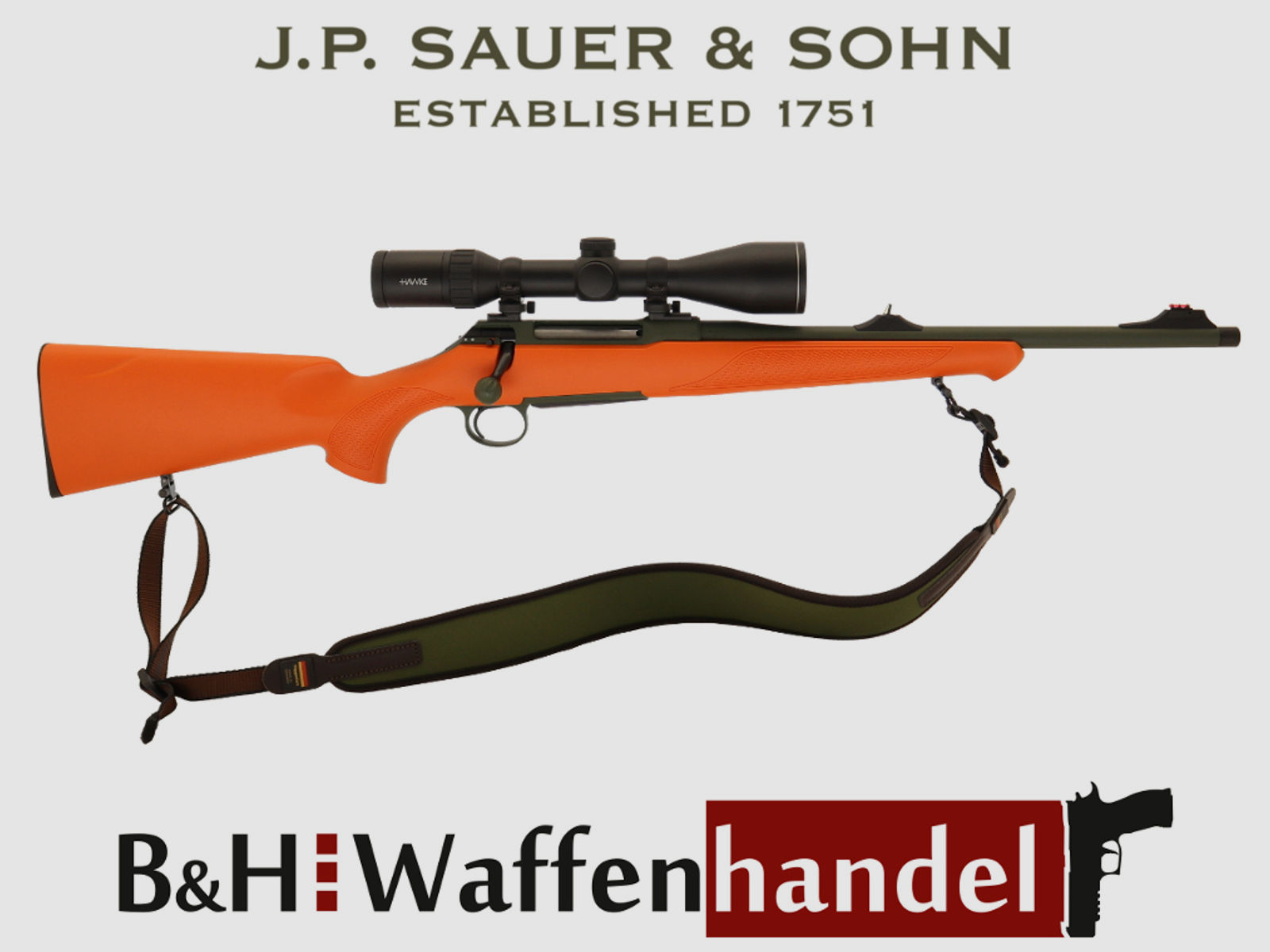 sofort lieferbar: Sauer & Sohn Sondermodell S 100 B&H Drückjagd .308 - Paket 2 -