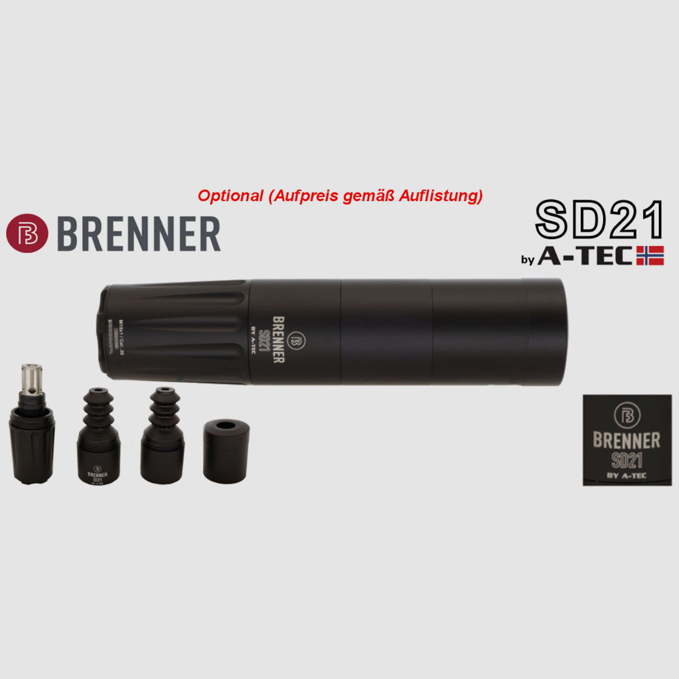 Brenner Komplettpaket, auf Lager: Brenner BR20 Polymer mit Zeiss V6 fertig montiert (Best.Nr.: BR20PP1) Finanzierung möglich