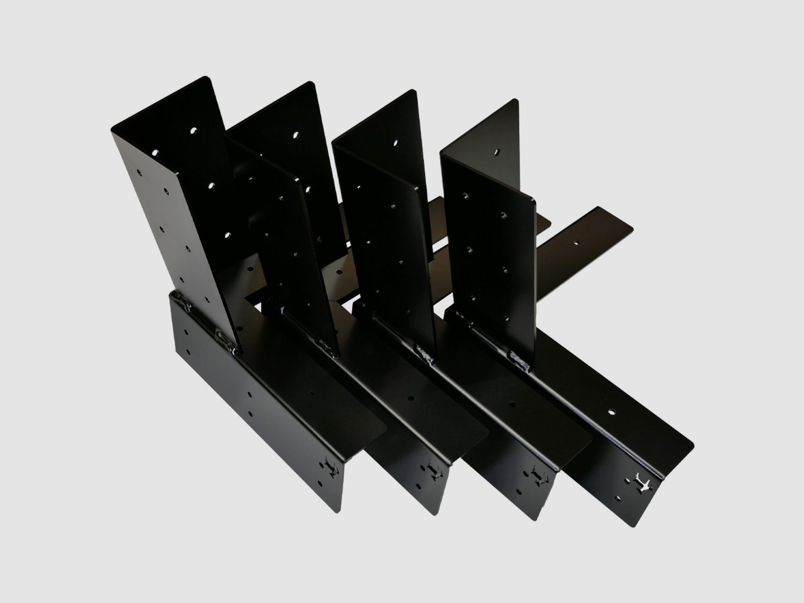 Hochwertige Kanzelecke aus Stahl 4er Set KTL beschichtet EXTREM ROBUST UND HALTBAR