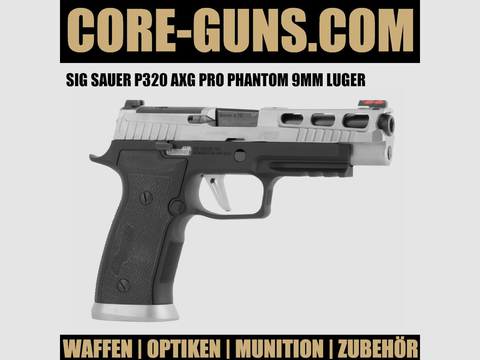 Sig Sauer P320 AXG Pro PHANTOM 9mm Luger - NEU MASTERSHOP GUN