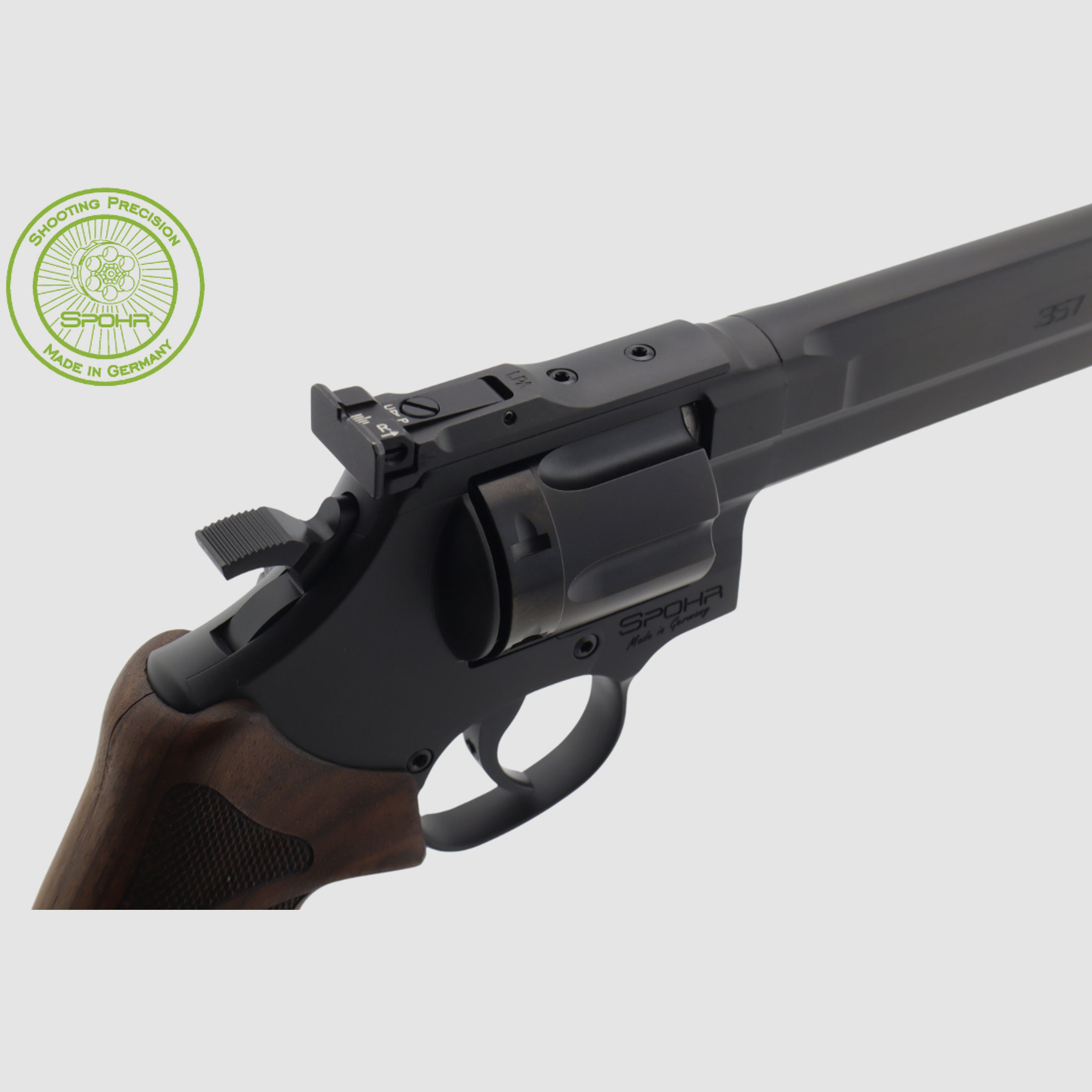 Spohr L562 Standard 6.0 Black 6" Revolver schwarz beschichtet Made in Germany 6 Zoll Sportrevolver