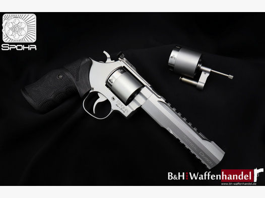 Neuwaffe: Spohr Revolver L562 Tactical Division Stainless 6 Zoll / 6" mit Wechseltrommel 9mm Made in Germany