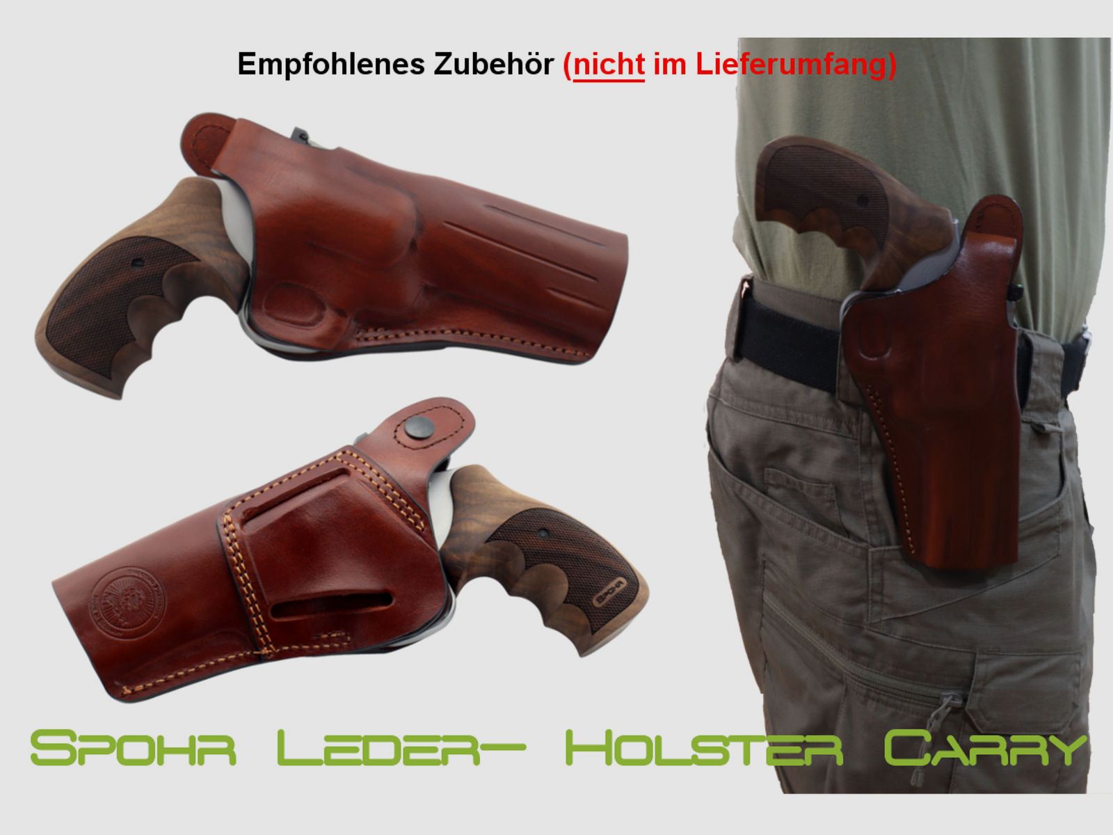 Spohr L562 Standard 4.0 Stainless 4 Zoll Revolver Jagd / Sport Made in Germany
