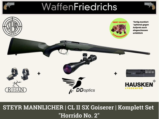 STEYR ARMS CL II SX Goiserer "HORRIDO No. 2" - Kaliber zur Auswahl - versandkostenfrei -Waffen Friedrichs