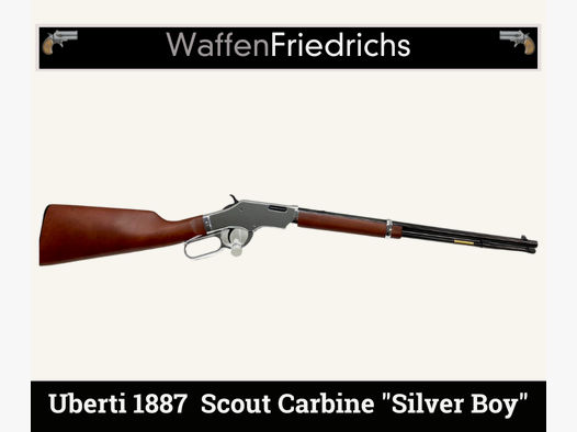 Uberti Lever Action 1887 Scout Carbine "Silver Boy"  - WaffenFriedrichs
