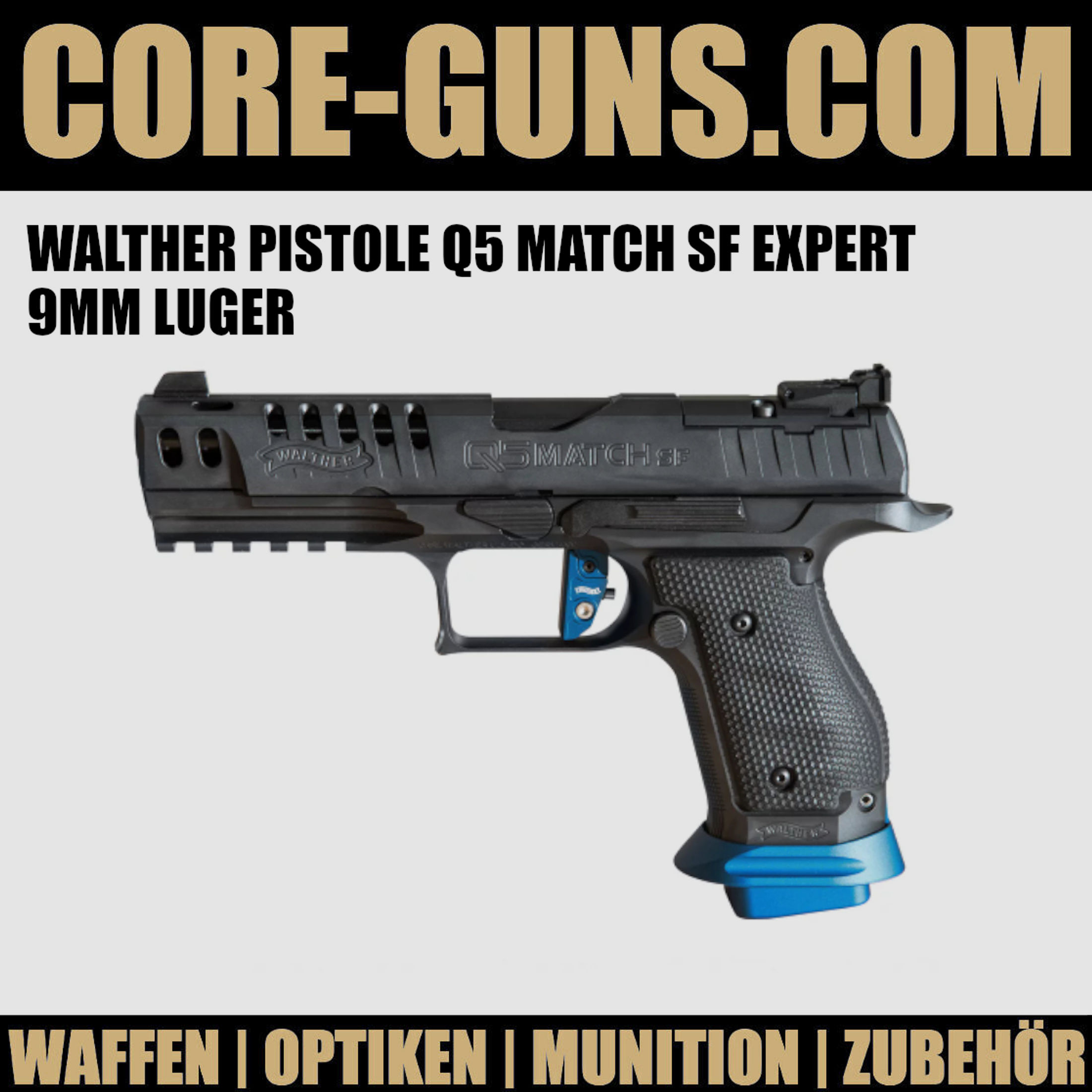 WALTHER PISTOLE Q5 MATCH SF STEEL FRAME EXPERT 