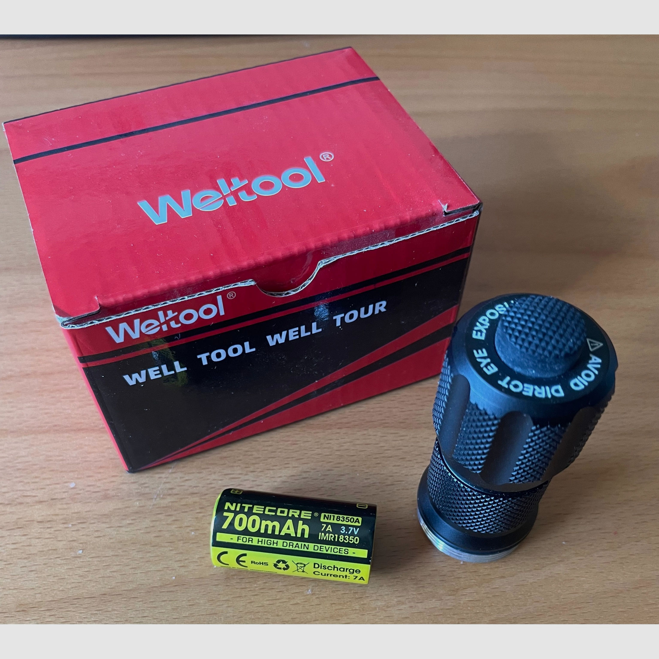 Combo   Weltool W3Pro  LEP Laserlampe  500 Lm  Reichweite 1.200 M mit Wechselstab ultrakurz