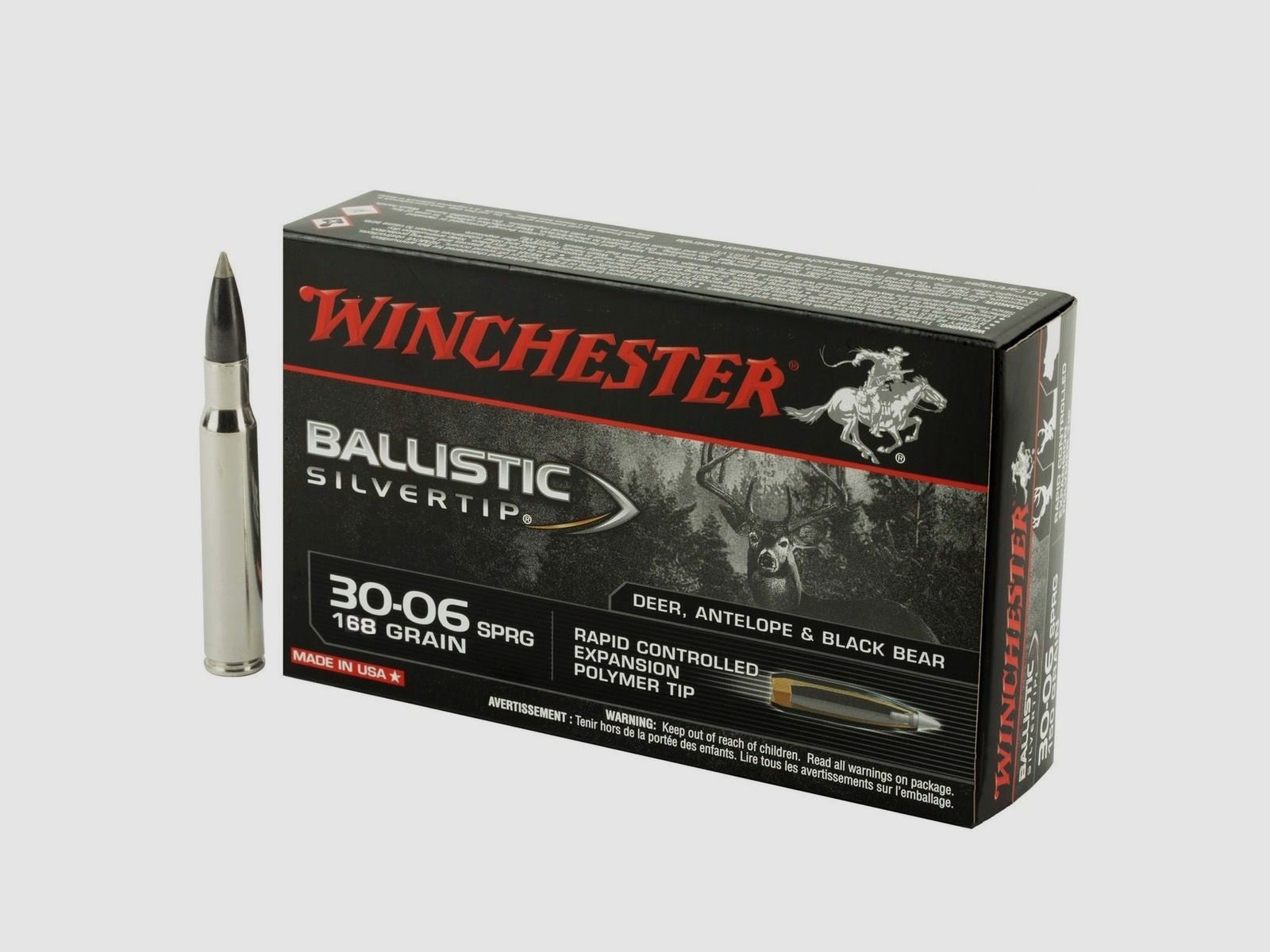 Büchsenpatronen Winchester Ballistic Silvertip 30-06 Springfield 168gr. !!!