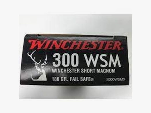 Büchsenpatronen Winchester Fail Safe 300 WSM 180gr. !!!