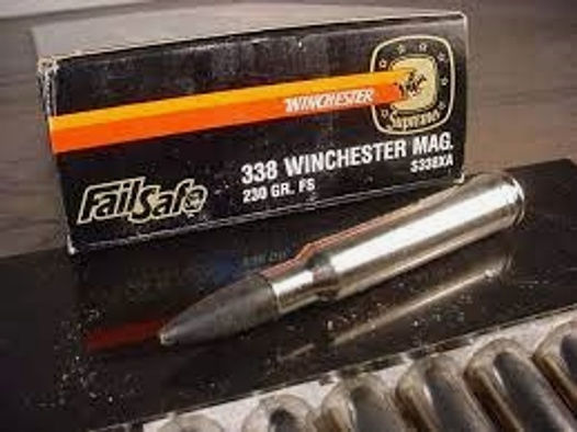 Büchsenpatronen Winchester Supreme 338 Winchester Mag. 230gr.  FS!!!