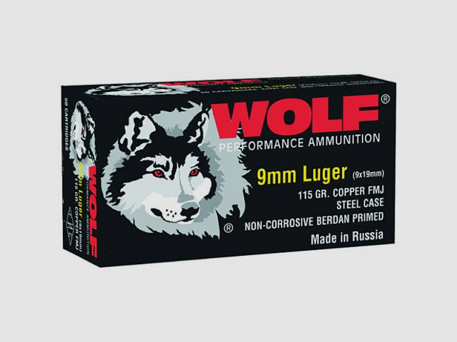 Wolf, 9mm Luger, FMJ, 115 Grain, *500 Schuss*