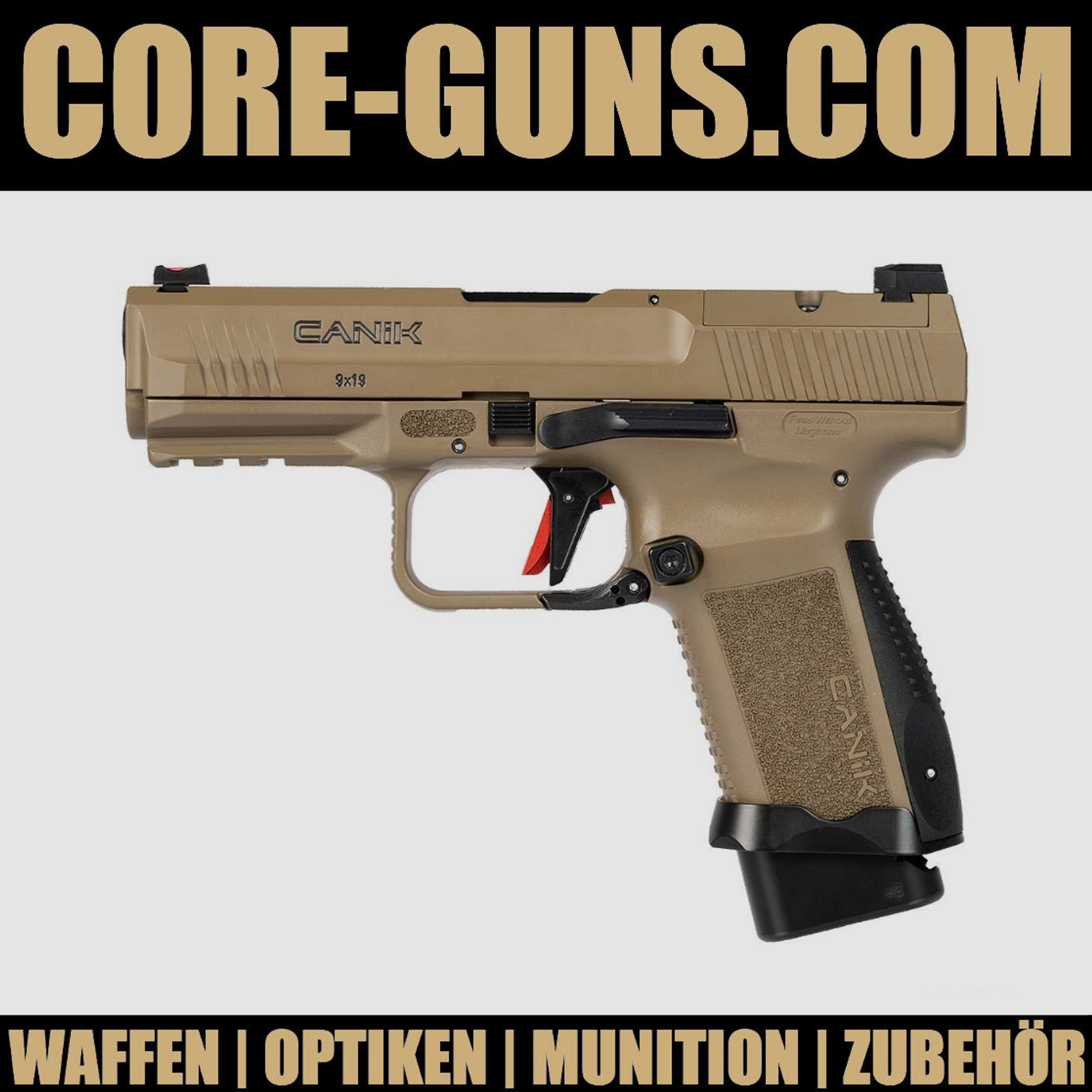 Canik TP9 Elite Combat FDE Pistole 9mm Luger