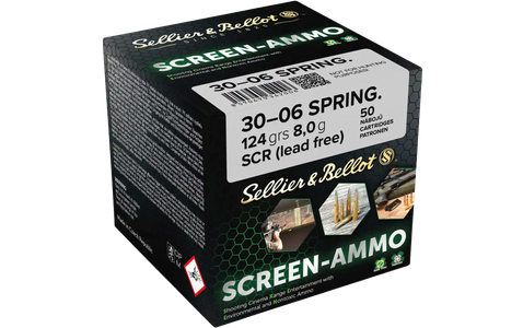 Sellier & Bellot .30-06 Spr. Screen-Ammo SCR Zink 8,0g/124grs.