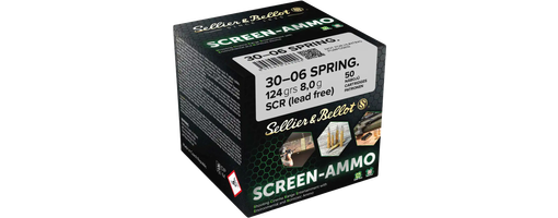 Sellier & Bellot .30-06 Spr. Screen-Ammo SCR Zink 8,0g/124grs.