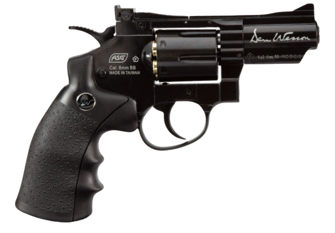 ASG ASG Dan Wesson Softair 2,5 Zoll 6mm BB CO2 Revolver schwarz